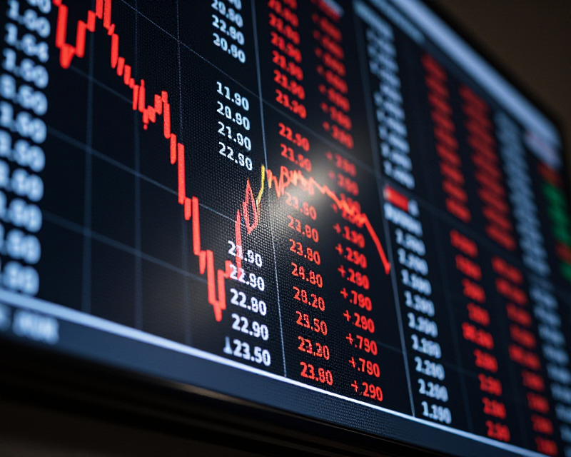 KOSDAQ Market Decline Visual