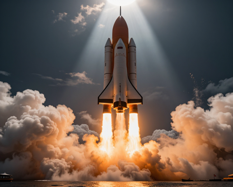 Nuri Rocket Launch Cinematic View