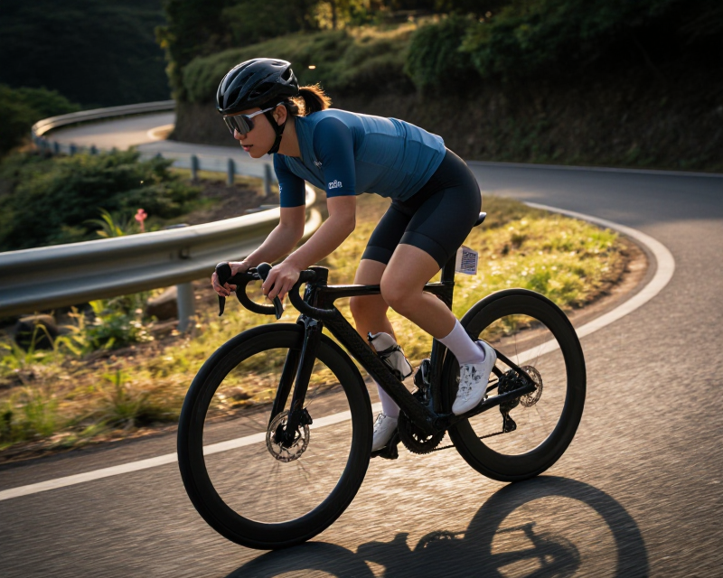 Professional Cyclist in Motion