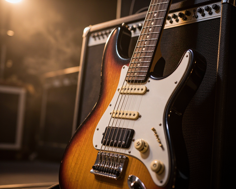 Electric Guitar on Stage