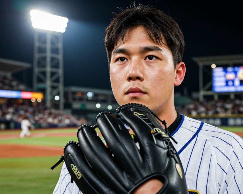 Professional Baseball Pitcher Focus