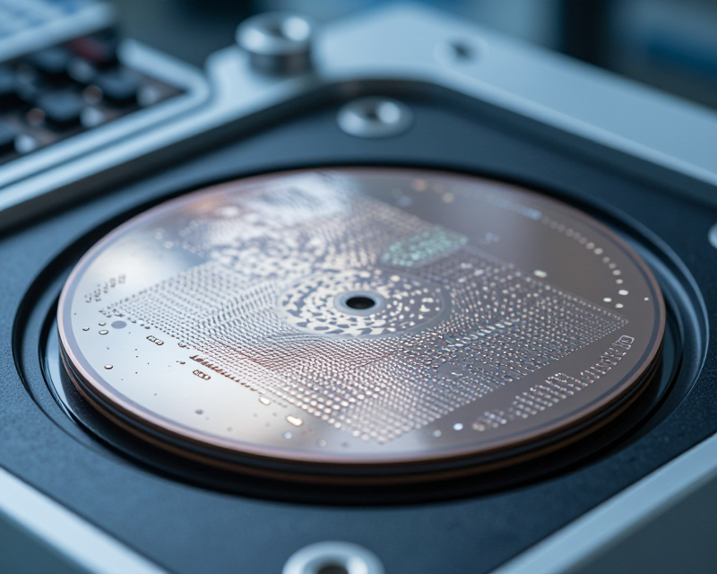 High-tech semiconductor manufacturing scene