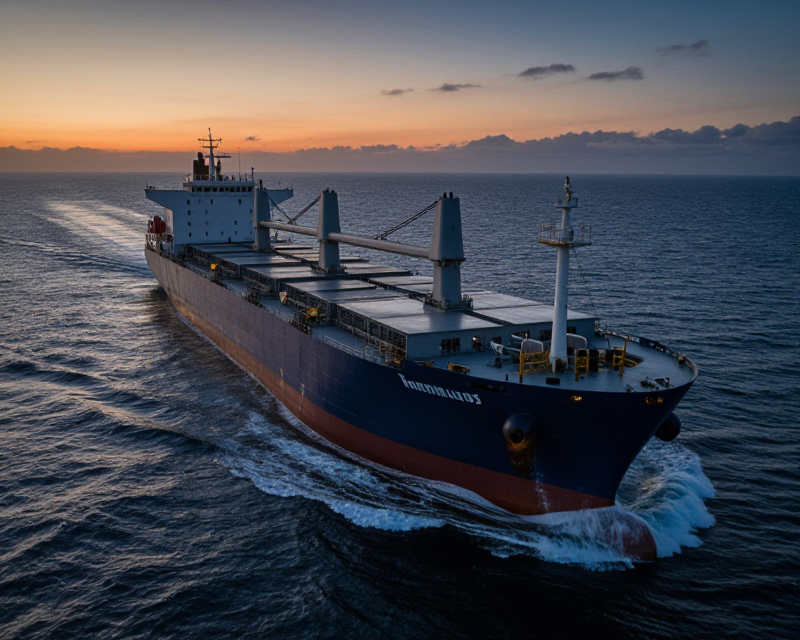 Cargo Ship in Strait of Hormuz