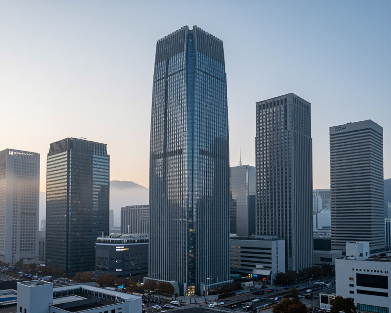 Seoul Financial District Dawn